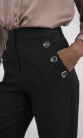 SIXDO Black Wide Leg Tuytsi Pants for Women, Business Casual Pants